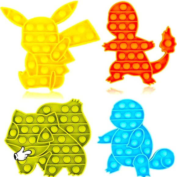 Set of four Pokémon pop toy - Picture 1 of 1